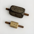 Very Rare  2 X  Antique 1800   s Spinning Dice Teetotum Spinner