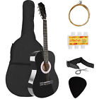 38inch Beginner Acoustic Guitar Starter Kit W  Case Strap Pick String Tuner Gift