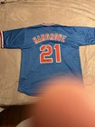 Mike Hargrove Signed Texas Rangers  21 Baseball Jersey