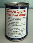 Early Vintage Veedol Motor Oil Flying A Coin Piggy Bank Tin Can Advertising 3   