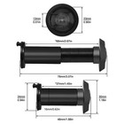 Door Viewer Peephole  220-degree Solid Brass Peep Hole For Front Door With 16   