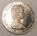1973 British Virgin Islands 10 Cents Ringed Kingfisher Bird Coin Proof