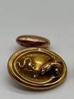 Antique Victorian Gold Filled Dragon   Snake Cufflinks