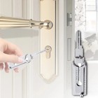 1-5x Ss001 Key Decoder Stainless Steel Precision Tool O-ring Pickup Kit Hook Too