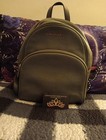 Michael Kors Mk Backpack Abbey Medium Signature Bag Black Pebbled Leather Euc