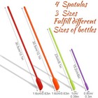 4pcs Mini Silicone Spatula Set  Beauty Spatula Kit For Cosmetics And Kitchen