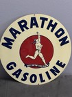 Marathon Gasoline Gas Oil Metal Sign Antique Vintage Retro