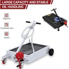 Gravee Low Profile Oil Drain Pan 15 Gallon Heavy Duty Portable For Vehicles