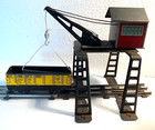 O Gauge Vintage Marx 1950 s Litho Overhead Gantry Crane With B o Gondola