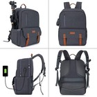 17 3 Inch Camera Backpack Dslr slr mirrorless Case Photography Bag Nikon sony