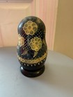 Vtg  Russian Matryoshka Hand Painted   Signed Wooden Nesting Dolls - Set Of 5