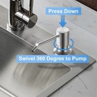 Kitchen Sink Soap Dispenser Stainless Steel Liquid Pump Bottle Holder - Usa