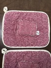 Vtg Discontinued Retired Pampered Chef Oven Pad Potholder Terry Cloth Cranberry