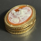 Estee  Lauder Youth Dew Solid Perfume Compact Mother And Child Cameo Vintage