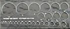 Cabochon Lapidary Template Set Of 8 Stencils With 12 Classic Shapes