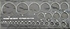 Standardized Cabochon Lapidary Template Set Of 8 Stencils With 13 Classic Shapes