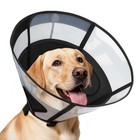 Large Soft Dog Cone Collar - Transparent Mesh E-collar For Wound Healing   Safet