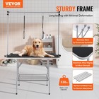 Vevor 46   Pet Dog Grooming Table Arms X 2 W  Clamp Foldable Adjustable Height