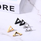 Punk Rock Stainless Steel Triangle Men s Women s Hoop Huggie Ear Studs Earrings