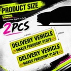 2pcs Delivery Driver Magnet For Car reflective 11 81 2 99 0 04 Inch  Yellow 