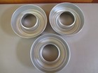 3 Vtg Aluminumround Jello Molds 4 1 2 Cups
