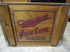 Vintage Miller High Life Beer Wooden Crate Box 18 x14 x14 
