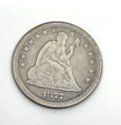 Ornate---- Love Token Seated Liberty Silver Quarter Engraved August 6th 1893