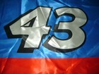 Stock Car Race  43 20x30  Flag Banner American Garage Racing Shop Decor Petty