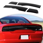 Smoked Black Tail Light Lamp Cover Guard Trim For 2011-2014 4pc 2011-2014