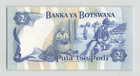 Botswana 2 Pula 1982  P-7d  B 27 178458  Long Obsolete  Orig  Unc  A3