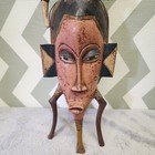 Large 30  African Wood Mask Antiques D  cor Tribal Mask Guro Tribe Home D  cor