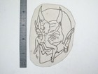 Vtg 1960s 1970s Tattoo Flash Acetate Stencil P-ssy Eating Devil Signed V3 Dd1