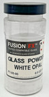  3  Fusion Fx Glass Powder Partially Used 8 5oz Jars Blue  White  Gray