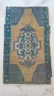 Antique Blue Beige Carpet Rug  Turkish Faded Rug  Oushak Old Wool Rug Decor Rug