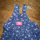 Vintage Baby Bgosh Oshkosh Floral Denim Overalls Vestbak 12 Mos