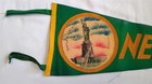 Vintage Souvenir Pennant Statue Of Liberty New York Harbor 