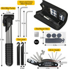 Bike Repair Kit  Bicycle Repair Bag With Tire Pump  Bike Tool Kit For Camping Tr