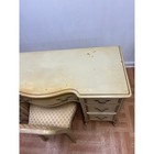 French Provincial Vanity   Chair Drexel Touraine Vintage Wood Desk Country 1970s