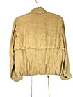 Rails Women s S Gold Beige Collins Linen Blend Military Summer Jacket