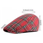 Men s Women s Plaid Newsboy Hat Flat Cap Thin Ivy Cap Cabbie Gatsby Driving Hats