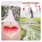 Rose Flower Petals 1200pcs Artificial Flowers Silk Rose Petals For White
