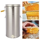 Stainless Steel 2 Frame Honey Extractor Manual Spinner Beekeeping Equipment New