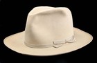 1950s Vintage 7-1 8 Borsalino Alessandria Thin Ribbon Open Road Fedora Hat