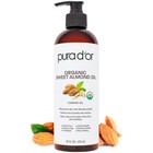Organic Sweet Almond Oil 16oz - Pure Carrier Oil For Hair   Skin  Moisturizing 