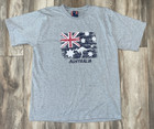 Adult Australia Short Sleeve T-shirt Large Gray Australia Vtg--c17