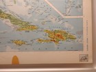 Vintage West Indies Atlas Map From A 1967 Mid-century Modern World Book Atlas