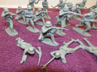 Lot Of 23 Marx Reissue German Wwii Military Toy Soldiers - Vintage