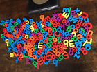 Magnetic Plastic Letters Alphabet Lot Of 200 Various Sizes