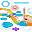 22-piece Set Of Spiral Design Spirograph Spiral Drawing Tools Children s Toys