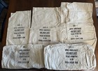 Lot Of 5 Federal Reserve Bank  Empty Vintage Money Canvas Bags